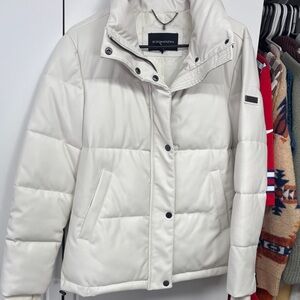 White Puffer Jacket BCBGMAXAZRIA